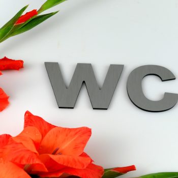 Označenie WC - nápis WC
